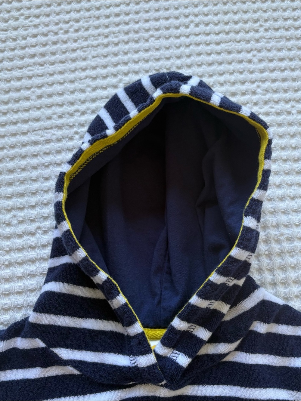 Mini Boden Terry Stripe Hooded Beach Swim Coverup Rainbow Towelling Size 5-6 - Picture 3 of 7